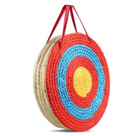 Archery Target, 5 Layers 20" Arrow Target, Traditional Solid Straw Round Archery Target Shooting Bow, Hand-Made Arrows Target
